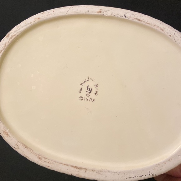 The Haldon Group Ceramic Majolica Fruits Pitcher Jug and Handheld Basket set - Picture 7 of 8